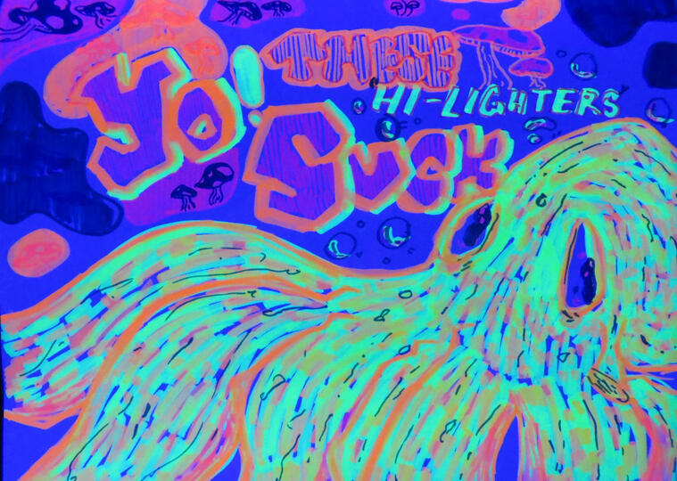 Electric Octopus (blacklight)